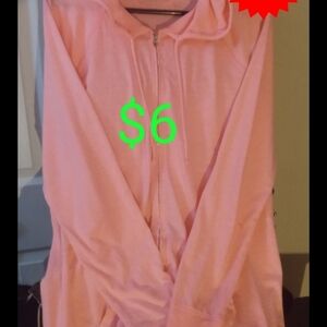 Pink Zip-Up Hoodie